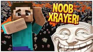 NOOB HACKER GETS TROLLED Minecraft Trolling [upl. by Atinhoj]