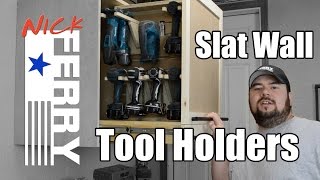 Ⓕ How To Make Tool Holders For Slat Walls ep36 [upl. by Burty956]