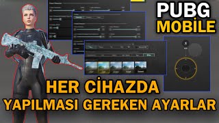 HERKESİN BİLMESİ GEREKEN O ÖNEMLİ AYARLAR 😱 OTOMTİK HS ATAN O HASSASİYETLER PUBG MOBİLE [upl. by Eimak856]