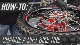 How To Change a Dirt Bike Tire [upl. by Cathee]