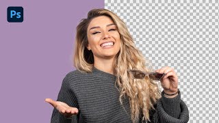 Photoshop Cut Out Hair in 1 minute [upl. by Eninaej671]