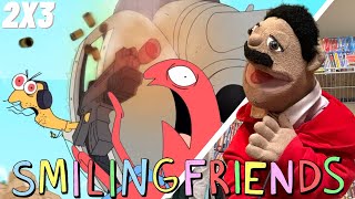 SMILING FRIENDS Season 2 Episode 3 Allan Adventure Reaction Puppet Reaction [upl. by Gabrielle970]