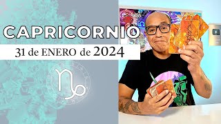 CAPRICORNIO  Horóscopo de hoy 31 de Enero 2024 [upl. by Ellehctim795]