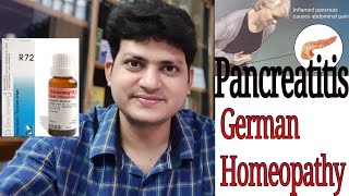 German Homeopathic Medicine for acute and chronic pancreatitis  R 72  explain [upl. by Libbey]