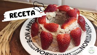 Torta Húmeda de Frutillas SIN HARINAS y SIN AZUCAR [upl. by Egide220]