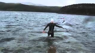 Celtman Race Preparation  Cold Water Swim [upl. by Dnalerb392]