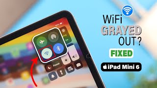 How To Fix Grayed Out WiFi on iPad Mini 6 Disabled [upl. by Lirba754]