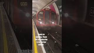 Central Line tube for Epping arrives at Bank station platform 6 uk tfl tube london gb train [upl. by Adlaremse]