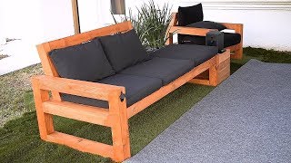 Crea Un Sofa Moderno Para El Exterior  Hazlo Tu Mismo [upl. by Vasileior]