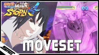 Naruto Ultimate Ninja Storm 4  Rinnegan Sasuke COMPLETE Moveset [upl. by Chrotoem]