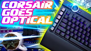 Corsair K100 OPX Optical Mechanical Review FASTEST Gaming Keyboard [upl. by Bengt]