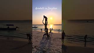 Zanzibars BEST Kept Secret Nungwi Beach Acrobats [upl. by Nadiya]