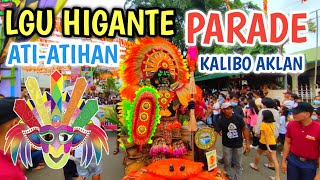 HIGANTE amp LGU PARADE  ATIATIHAN FESTIVAL 2023  KALIBO AKLAN [upl. by Popelka533]