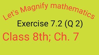 Lets Magnify mathematics class 8th ex 72 Q2 ch 7 Factorisation by rsk maths monitor [upl. by Encrata]