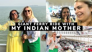 Taking a GIANT FERRY with MY INDIAN MOTHER  India Vlog [upl. by Gerstner838]