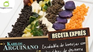 Receta Exprés Ensaladilla de lentejas con hojaldres de chistorra [upl. by Nil]