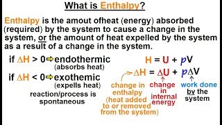 Physics 327 Thermodynamic Potentials 4 of 25 What is Enthalpy [upl. by Hallock]