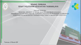 Wisuda Poltekkes Kemenkes Tasikmalaya Tahun 2021 [upl. by Thamos]