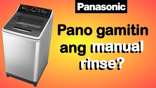 How to do quotManual Rinsequot Panasonic Fully Automatic Washing Machine Demo Review ENG Sub [upl. by Amathiste759]