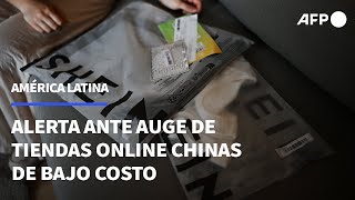 América Latina en alerta ante auge de tiendas online chinas de bajo costo  AFP [upl. by Kilian]