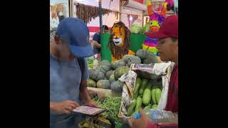 Un talentoso docente al que no le pagan recorre mercados cantando [upl. by Auqenes]