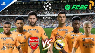 FC 25  MESSI RONALDO HAALAND  ALL STARS TOGETHER  ARSENAL VS REAL MADRID  PS5™ SLIM [upl. by Truitt727]