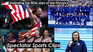 Celebrating Stars of the Olympics  Spectator Sports Clips [upl. by Serene]