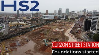 HS2 Curzon Street Station Birmingham construction [upl. by Leirud619]