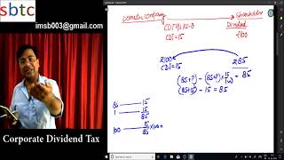 Corporate Dividend Tax CDT Section 115O Direct Taxation [upl. by Berkley]