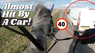 Horse Almost Hit by a Car on a Bridlepath This Esme [upl. by Mcdonald]