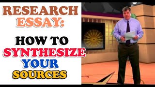 Synthesize Your Sources How to Write the Research Essay [upl. by Magree]