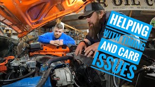 Helping bustedgrillegarage with some timing and carb issues on his 78 k10 [upl. by Gnes]