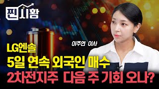 찐시황 외국인 매수 몰린 LG엔솔 2차전지주 다음 주가 기대된다  돈이 안도는 한국증시 금투세가 답ㅣ이주연 이사 [upl. by Atteuqahc822]