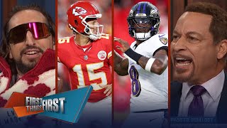 Chiefs defeat Ravens Lamar Jackson falls short Were the Chiefs lucky  NFL  FIRST THINGS FIRST [upl. by Vincent]