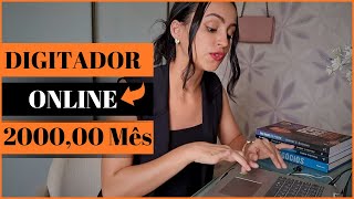 DIGITADOR ONLINE  HOME OFFICE Trabalhe em Casa  Passo a Passo [upl. by Oivaf71]