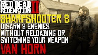 Sharpshooter challenge 8  Disarm 3 enemies New Method  RDR2 [upl. by Yerag]