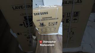 👀 BeforeAfter Dishwasher Replacement👉🏾SubscribeLikeShare👈 Its FREE👈🏻 dishwashers [upl. by Euqirdor]