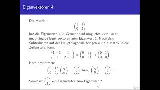 Eigenvektoren einer Matrix bestimmen herantastend erklärt [upl. by Markiv]