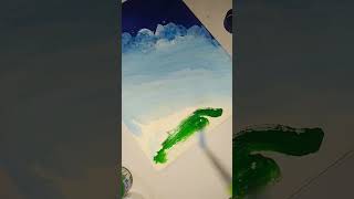 Blue sky painting 🎨videos [upl. by Akeemahs]