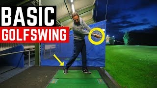 THE MOST BASIC GOLF SWING IN SLOW MOTION [upl. by Jarrow]