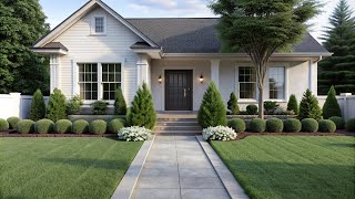 Minimalist Front Yard Landscaping  Achieving a Contemporary and Serene Outdoor Space [upl. by Anelliw183]