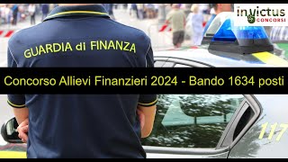 Concorso pubblico per 1634 allievi finanzieri anno 2024 [upl. by Ahseram]