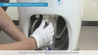 OVE Stan Smart Toilet  How to Replace Solenoid [upl. by Ilil36]