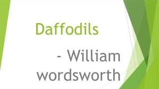 Daffodils by William Wordsworth in Tamil [upl. by Marcile]