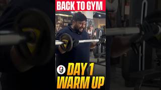 BACK TO GYM  DAY 1 FAT TO FIT JOURNEY STARTS  WARM UP BEFORE WORKOUT STARTS  REACTION BY RG [upl. by Ardiedak]