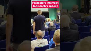 Protesters interrupt Taoiseach’s speech [upl. by Dorreg]