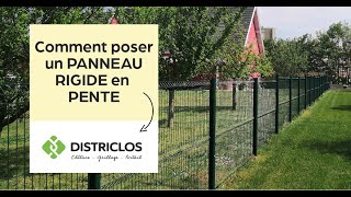 Comment poser des PANNEAUX RIGIDES EN PENTE  TUTO DISTRICLOS 📹 [upl. by Sinnod]