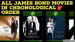 All James Bond Movies In Chronological Order [upl. by Aamsa794]