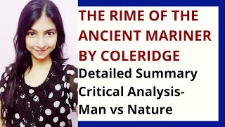 The Rime of the Ancient Mariner by Samuel Taylor Coleridge Summary  Critical Analysis [upl. by Ana]