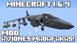 Minecraft 164 MOD AVIONES MADAFAKAS [upl. by Dunstan392]